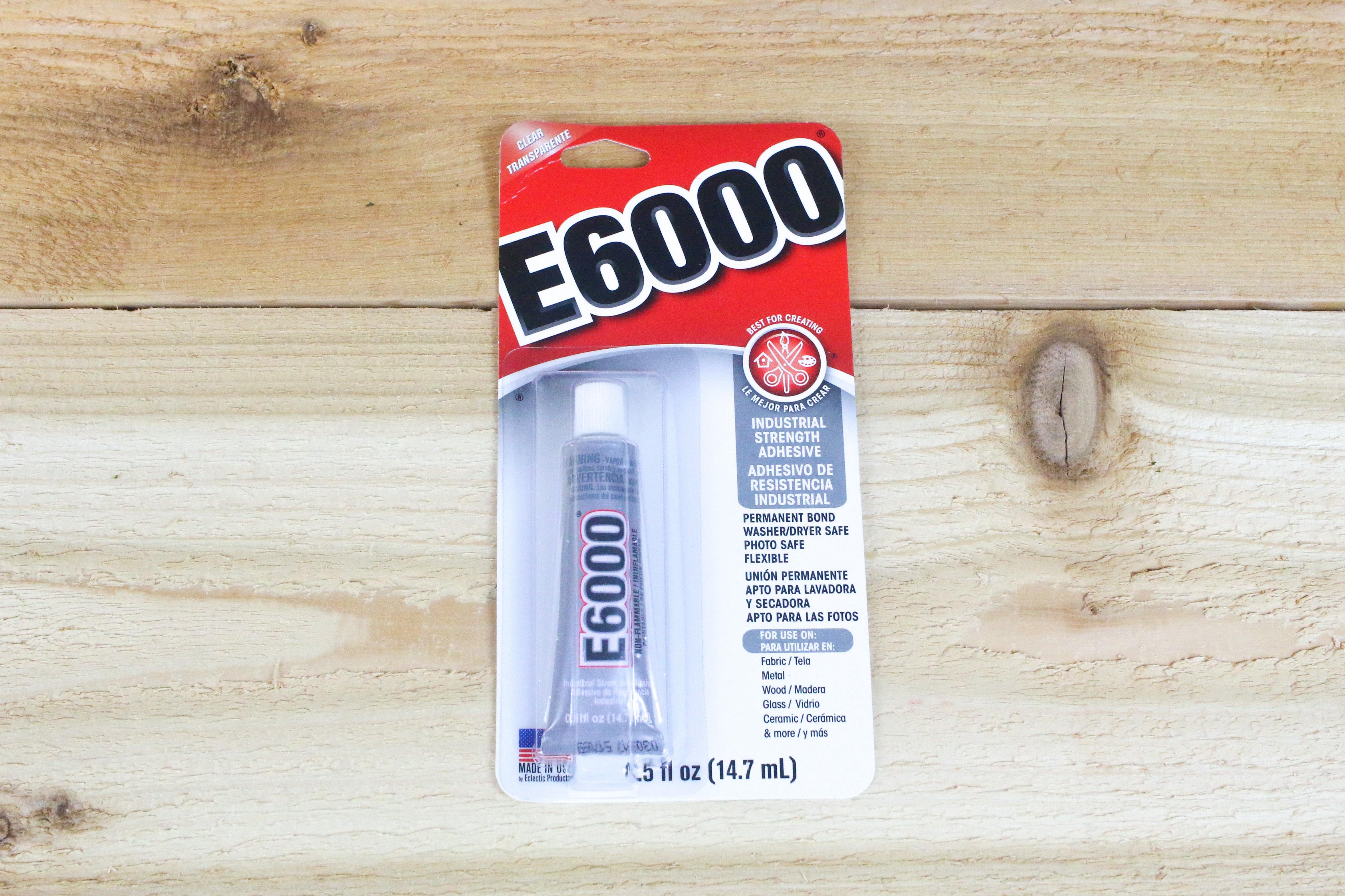 E-6000 Waterproof Glue - Mini Size 1/2 Ounce - Perfect for Attaching Air  Plants to Wood, Cork bark, Metal or Glass