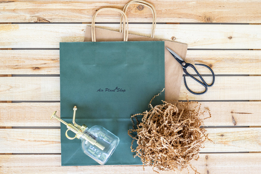 air plant shop branded gift bags