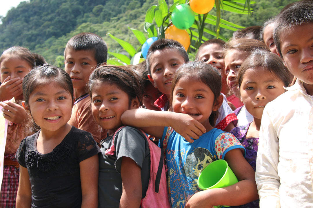 happy school children in Guatemala