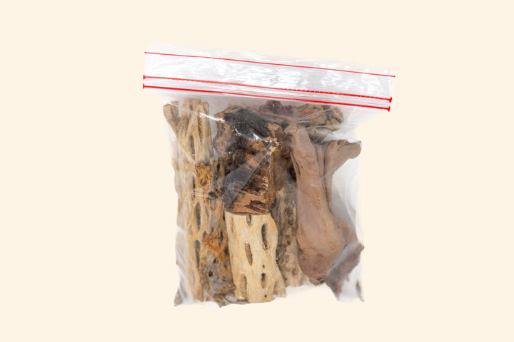 Assorted Cholla Wood, Cork Bark & Grapewood Pieces – Natural Air Plant & Vivarium Decor