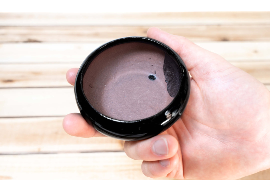 Mini Black Glazed Tillandsia Air Plant Dish